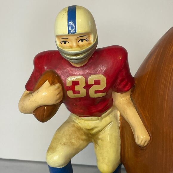 Vintage 1976 Football Player Book Ends Sears Roebuck & Co. - Picture 8 of 9